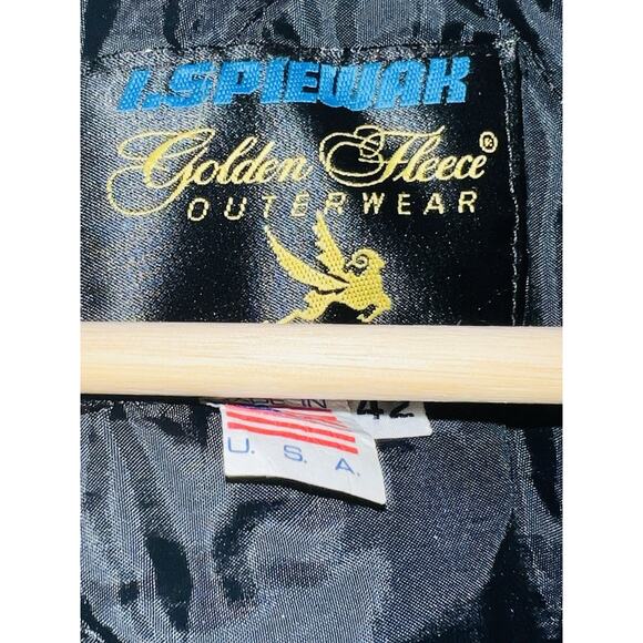 Spiewak golden jacket Vintage Made USA Yellow Freight Trucking Company Size 42 - Picture 7 of 16